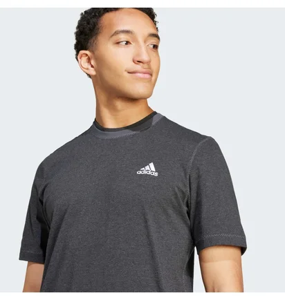 Футболка мужская Adidas Seasonal Essentials Melange Grey IW6358