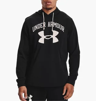 Худи мужское Under Armour Sweatshirt À Capuche Ua Rival Terry Big Logo Hd Black 1361559-001
