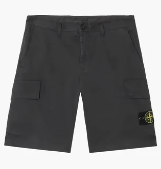 Шорти чоловічі Stone Island Stretch Organic Broken Twill Cotton Old Grey K1S15L100L12-S0004-V0129