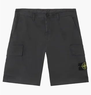 Шорти чоловічі Stone Island Stretch Organic Broken Twill Cotton Old Grey K1S15L100L12-S0004-V0129