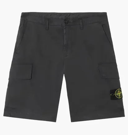 Шорты мужские Stone Island Stretch Organic Broken Twill Cotton Old Grey K1S15L100L12-S0004-V0129