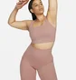 Топ женский Nike Go WomenS Firm-Support High-Waisted 8 Biker Shorts With Pockets Peach DQ5923-618