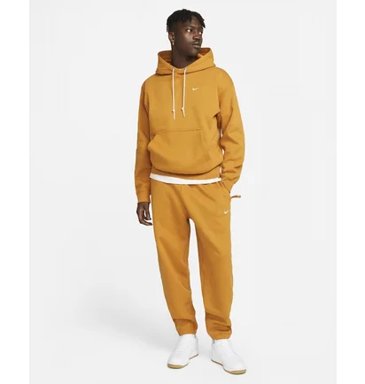 Худі чоловіче Nike Solo Swoosh MenS Fleece Pullover Hoodie Yellow DX1355-754