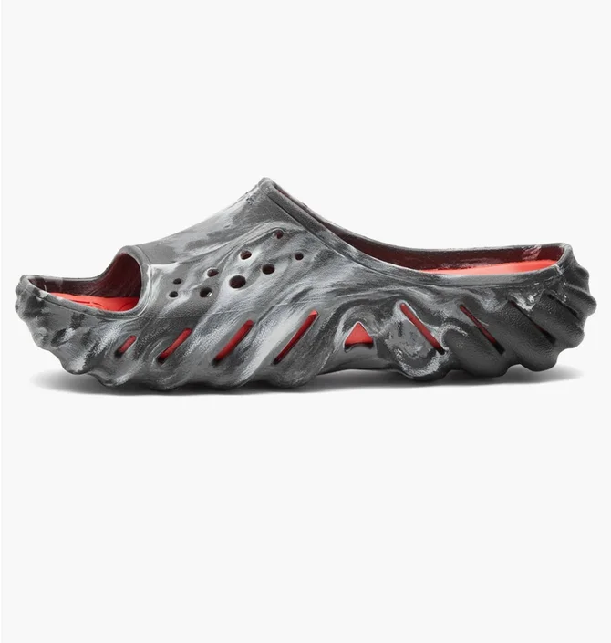 Тапочки мужские Crocs Echo Marbled Slide Grey 208467-0X9