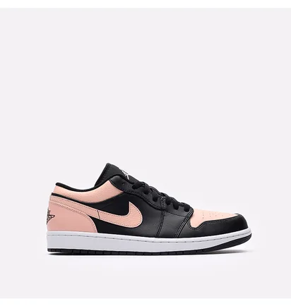 Кроссовки мужские Air Jordan 1 Low Black/Pink 553558-034