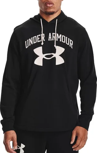 Худи мужское Under Armour Sweatshirt À Capuche Ua Rival Terry Big Logo Hd Black 1361559-001