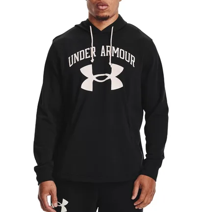 Худи мужское Under Armour Sweatshirt À Capuche Ua Rival Terry Big Logo Hd Black 1361559-001