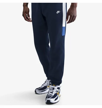 Спортивный костюм мужской Nike Club Fleece Hded Track Gx Black/Blue HV1165-451