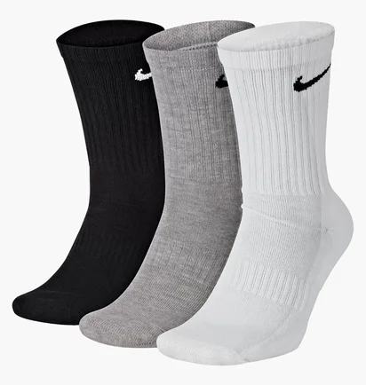 Шкарпетки унісекс Nike U Nk Everyday Cush Crew (3 пари) Multi SX7664-901