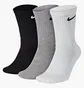 Шкарпетки унісекс Nike U Nk Everyday Cush Crew (3 пари) Multi SX7664-901