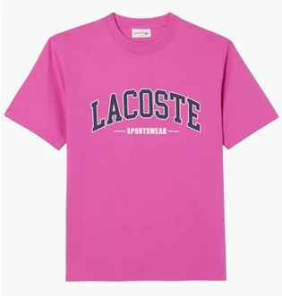 Футболка мужская Lacoste Sw Branding Tee Pink TH6565-51