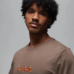 Футболка чоловіча Air Jordan Psg Ss Wordmark Tee Brown DZ2940-274