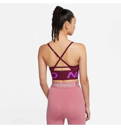 Топ женский Nike W Indy Pro Cn Long Line Bra Bordo Ct3764-638