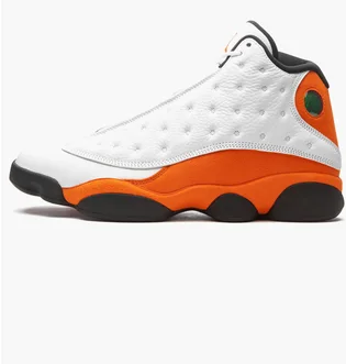 Кроссовки мужские Air Jordan 13 Retro White/Orange 414571-108