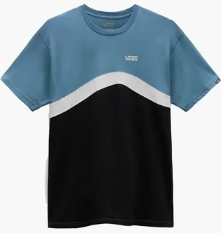 Футболка чоловіча Vans Sidestripe Block Black/Blue VN0007FUCCB