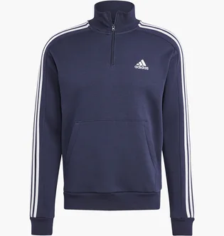 Кофта мужская Adidas Essentials Fleece Halfzip Sweatshirt Blue IJ8904