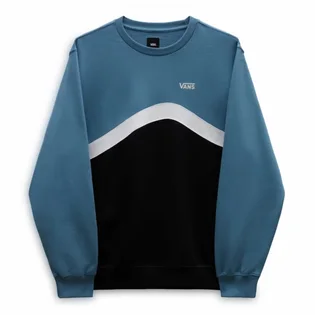 Світшот чоловічий Vans Sidestripe Block Crew Black/Blue VN0007FWCCB