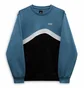 Свитшот мужской Vans Sidestripe Block Crew Black/Blue VN0007FWCCB