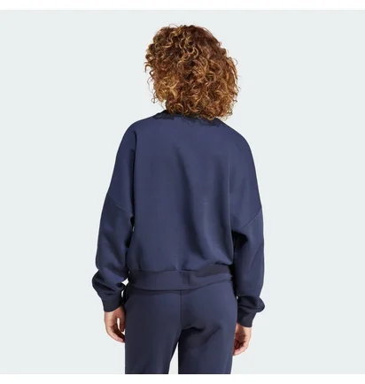 Свитшот женский Adidas Essentials Small Logo Feel Cozy Blue IX7941