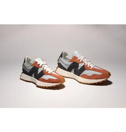 Кросівки унісекс New Balance 327 Light Blue/Orange MS327JC1