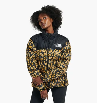Пуховик жіночий The North Face Printed 1996 Retro Nuptse Jacket Yellow/Black NF0A5IXK-28A