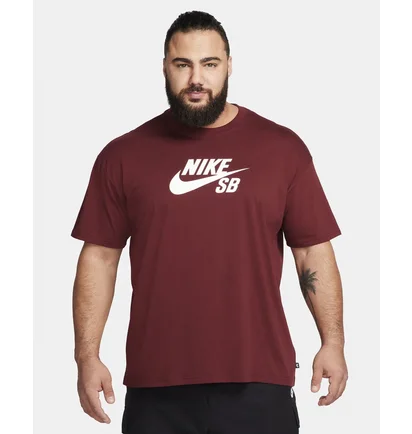 Футболка чоловіча Nike Sb Logo Skate T-Shirt Bordo CV7539-619