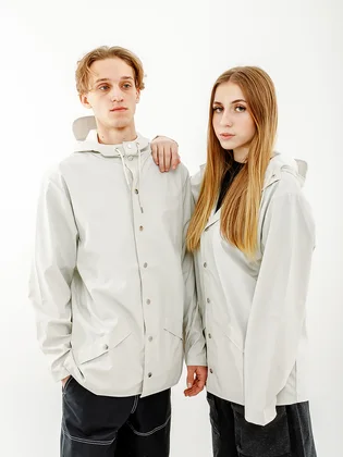 Куртка унісекс Rains Jacket White 1201-OFFWHITE