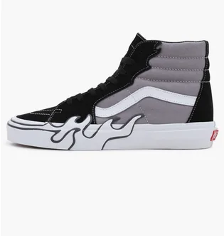 Кеды унисекс Vans Sk8-Hi Flame Shoe Grey/Black VN0005UJBGF