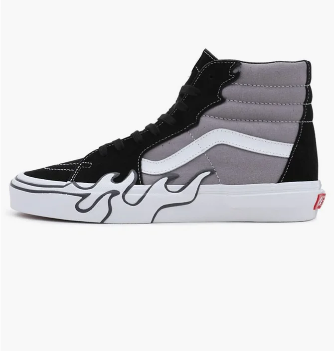 Кеди унісекс Vans Sk8-Hi Flame Shoe Grey/Black VN0005UJBGF