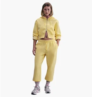 Толстовка женская Nike W Phnx Flc Crop Yellow HV2426-722