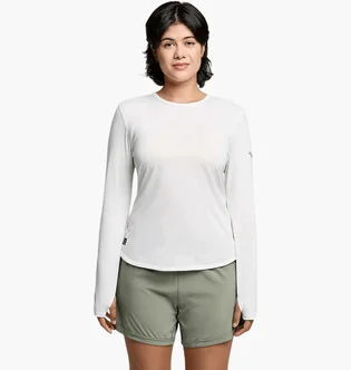 Лонгслів жіночий Saucony Stopwatch Long Sleeve White SAW800486-WH