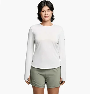 Лонгслів жіночий Saucony Stopwatch Long Sleeve White SAW800486-WH