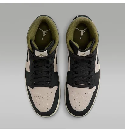Кроссовки мужские Air Jordan 1 Mid Se Black/Beige HV4091-102