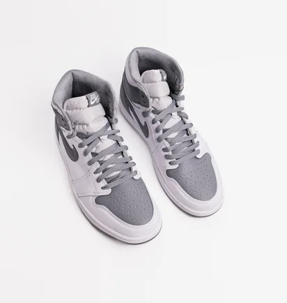 Кроссовки мужские Air Jordan 1 Retro High Og White/Grey 555088-037
