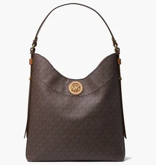Сумка жіноча Michael Kors Bowery Large Logo Shoulder Bag Brown 30S0GBOH7B-BRN-ACORN-47067