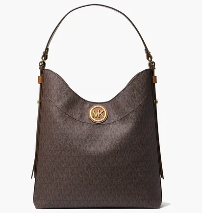 Сумка жіноча Michael Kors Bowery Large Logo Shoulder Bag Brown 30S0GBOH7B-BRN-ACORN-47067
