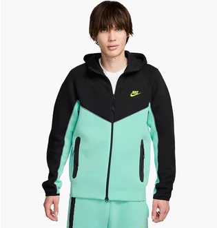 Толстовка мужская Nike Sportswear Tech Fleece Windrunner Black/Turquoise HF4432-349