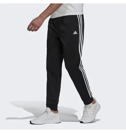 Штаны мужские Adidas Essentials Warm-Up Tapered 3-Stripes Track Pants Black H46105