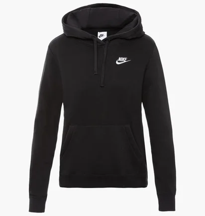 Худі жіноче Nike W Nsw Club Flc Po Hdy Std Black Dq5793-010
