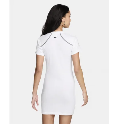 Платье женское Nike Sportswear Short-Sleeve Dress White HF5955-100