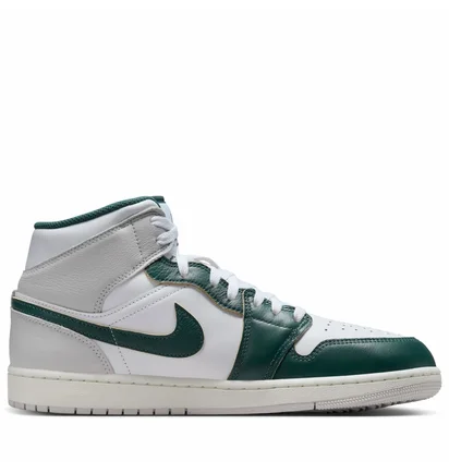 Кросівки чоловічі Air Jordan 1 Mid Se White/Green FQ7720-103