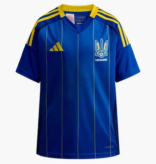 Футболка дитяча Adidas Ukraine 24 Kids Performance Blue IP2186