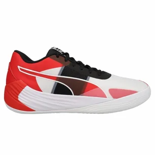 Кроссовки мужские Puma Fusion Nitro Team Basketball Shoes White/Red 377035-02
