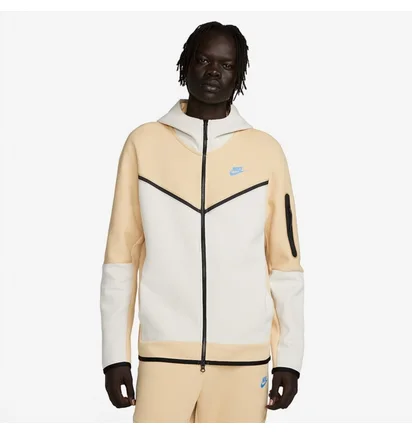 Толстовка чоловіча Nike Sportswear Tech Fleece Full Zip Hoodiee Beige/White DV0537-252
