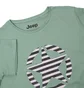 Футболка жіноча Jeep T-Shirt Oversize Star Striped Print Turn Turquoise O102613-E854