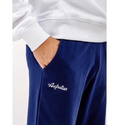Штаны мужские AUSTRALIAN Essential Fleece Pants Rib Bottom Blue LSUPA0010-842