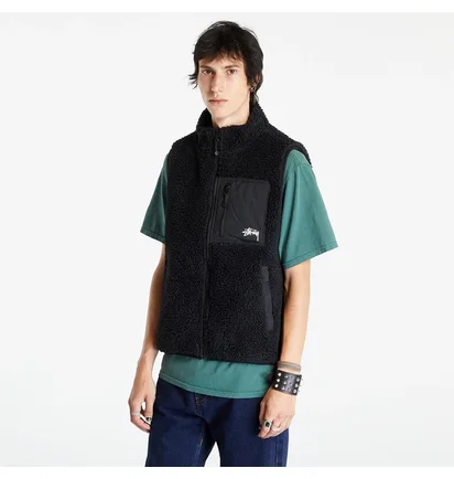 Жилетка унисекс Stussy Sherpa Black 118528-0001
