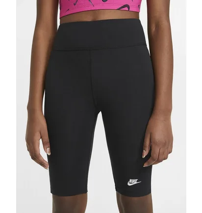 Шорты детские Nike Big Kids (Girls) High-Rise 9 Bike Shorts Black Da1243-010