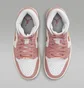 Кроссовки женские Air Jordan 1 Mid Se Shoes White/Pink FB9892-670