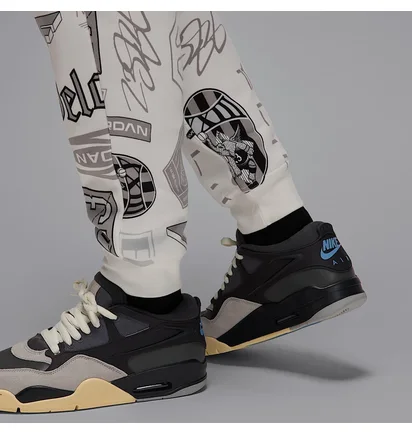 Спортивный костюм мужской Air Jordan Ess Aop Flc Po White HM7254-133__HM7257-133